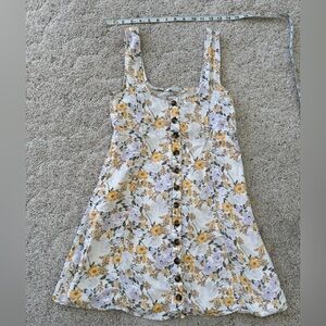 American Eagle Floral Button Front Dress – XS